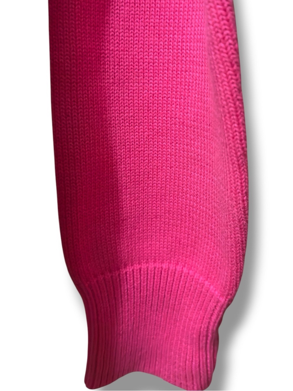 IZOD Golf | VTG Y2K 100% Cotton Women's Hot Pink White Argyle V-Neck Sweater(M) - Picture 8 of 14